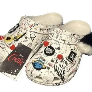 DISNEY Classic Cruella II Crocs Clog - NEW w/ TAG White Size Mens 10 Womens 12. Crocs Limited Edition Platform Clog Disney Classic Cruella  main image 4